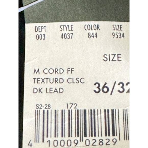 Eddie Bauer Classic Fit Textured Classic Dark Lead Pants 36X32 NWT - Picture 6 of 7